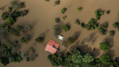 Crecida del río Uruguay en Salto, Paysandú, Uruguay