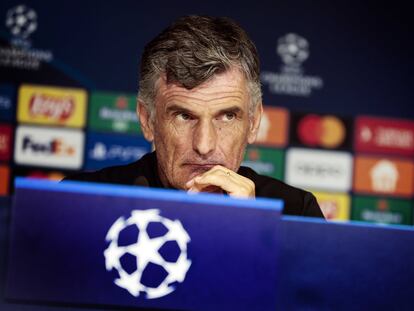 José Luis Mendilibar, la semana pasada en Eindhoven, antes del partido del Sevilla ante el PSV.