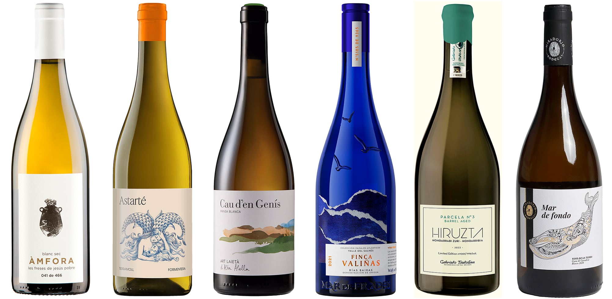 Seis refrescantes vinos tocados por la brisa el mar