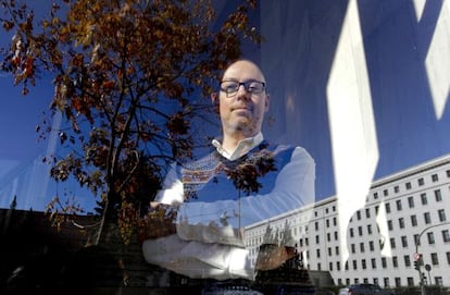 El escritor irland&eacute;s John Boyne, en Madrid.