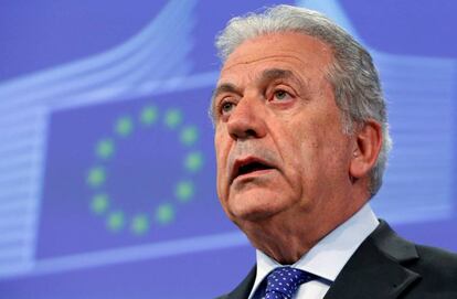 El comisario Dimitris Avramopoulos, en Bruselas el pasado día 4.