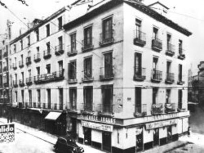 Sastrer&iacute;a El Corte Ingl&eacute;s, en la calle Preciados, origen de los grandes almacenes. 