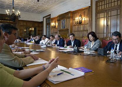 Algunos de los participantes en el 20º Encuentro de la Edición, que se celebra esta semana en el palacio de la Magdalena de Santander.