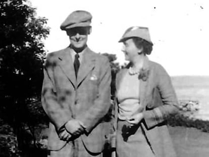 El poeta T. S. Eliot y la profesora de arte dramático Emily Hale en Massachusetts en 1936