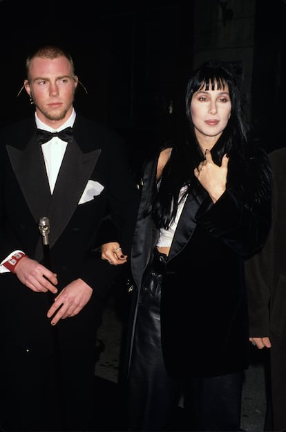 Cher y su hijo Elijah en una foto de 1994.