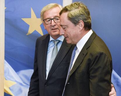 Jen-Pierre Juncker y Mario Draghi