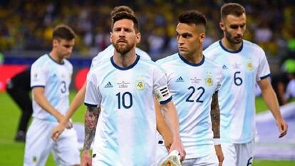 Messi, con la selección argentina.