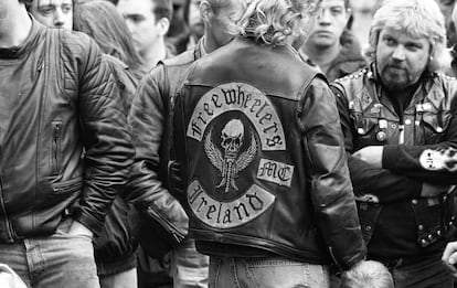 Rory Gallagher's funeral in Cork, Ireland, in 1995.