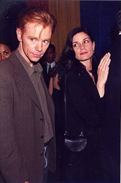 David Caruso y Linda Fiorentino, protagonistas de 'Jade' (1995) en Las Vegas ese mismo año.