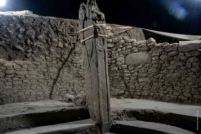 Los obeliscos hallados en el interior de Karahan Tepe representan figuras humanas.