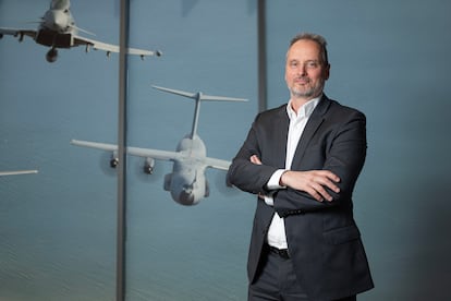 Michael Schoellhorn, consejero delegado de Airbus Defence and Space, en la sede de la compañía en Getafe, Madrid, durante la entrevista con CincoDías.