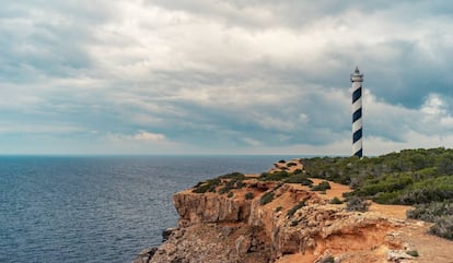 Moscarter lighthouse on the island of Ibiza.