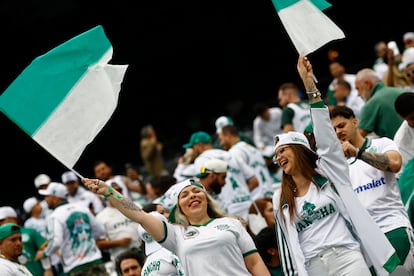 Los aficionados de Palmeiras en el partido ante el Oporto en el Mundial de Clubes.