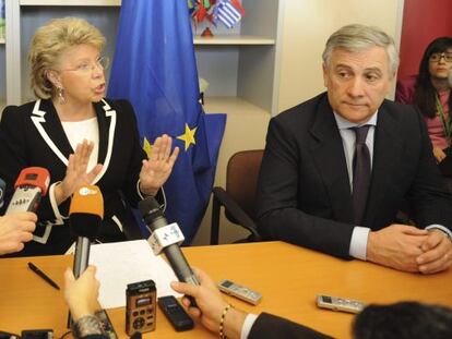 Viviane Reding, tras el fracaso de su plan para imponer cuotas de mujeres en las empresas europeas.