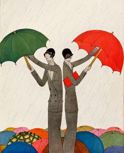 Ilustración de Harriet Meserole para la portada de la revista 'Vogue' en 1924, bajo la dirección de Dorothy Todd.