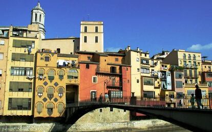El Pont d'en Gómez, acceso al casco antiguo de Girona.