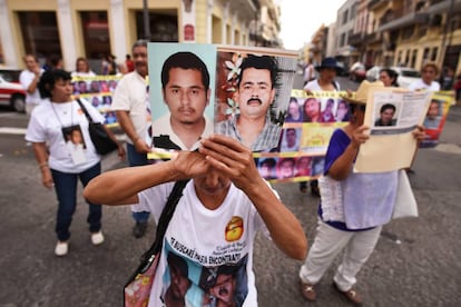 Integrantes de distintos colectivos de b&uacute;squeda de personas desaparecidas en el estado de Veracruz.