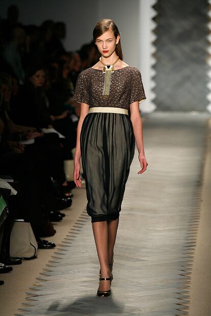 El debut de Karlie Kloss fue en el show de 3.1 Phillip Lim en Nueva York en 2008.