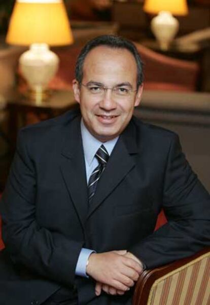 Felipe Calderón, precandidato del PAN a la presidencia de México.