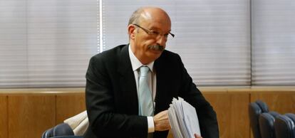 Adrián Martín, durante su comparecencia en la Asamblea.