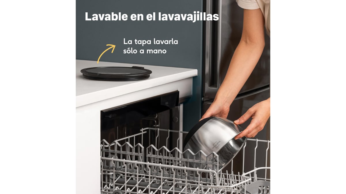 Los cuencos son aptos para el lavavajillas.