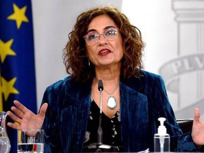 La portavoz del Gobierno y ministra de Hacienda, María Jesús Montero.