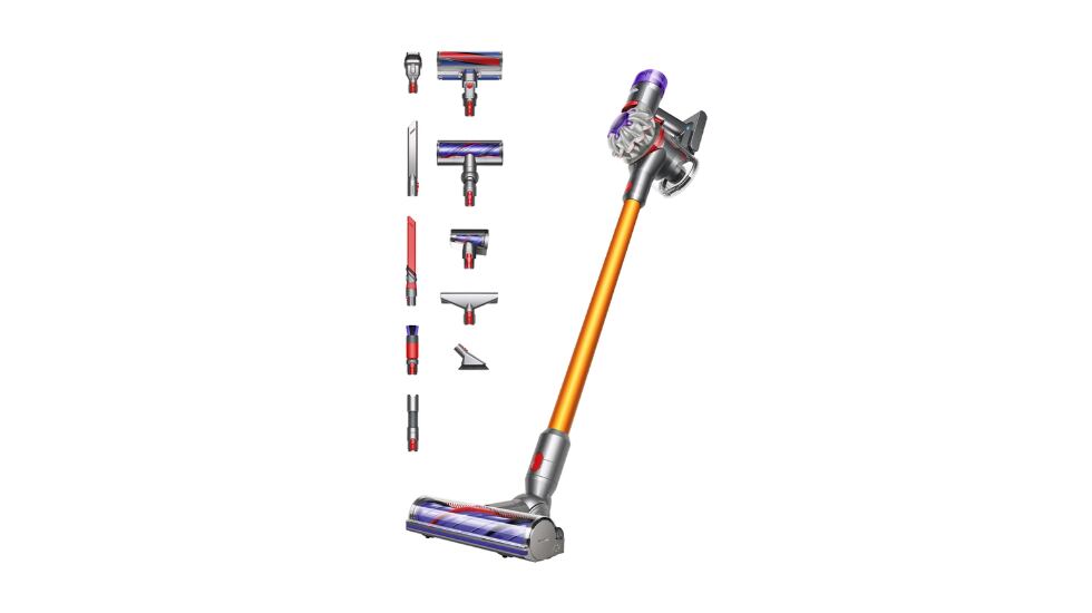 Este aspirador sin cable de la marca Dyson es muy potente.