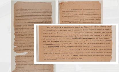 Reproducción del cuento inédito de García Márquez 'Relato de las barritas de menta' facilitada por la Biblioteca Luis Ángel Arango del Banco de la República de Colombia.