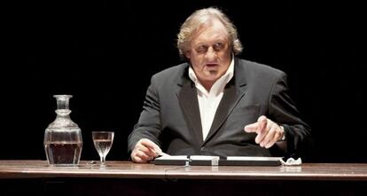 Gérard Depardieu en el estreno en Peralada de 'Love letters'.