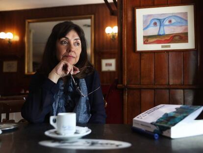 Yolanda Guerrero, en el caf&eacute; Gij&oacute;n de Madrid.