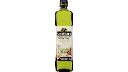 Botella de litro de aceite de oliva virgen extra de la marca Oleoestepa.