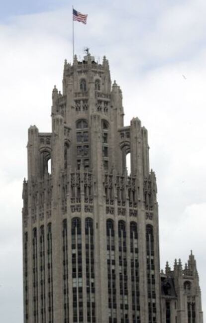 La Tribune Tower, sede del grupo, en Chicago.