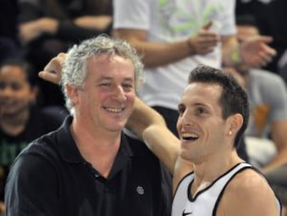 Philippe D'Encausse y Renaud Lavillenie.