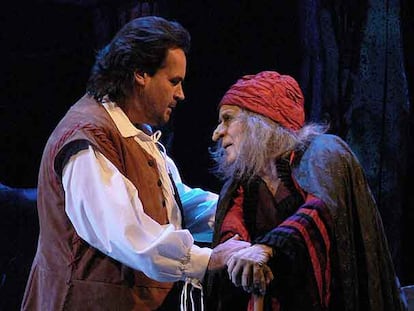 Una imagen de la representación de <i>La bruja</i>, en el teatro de la Zarzuela de Madrid.