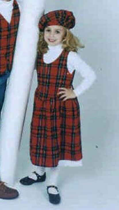 Foto familiar de la modelo infantil JonBenet Ramsey.