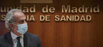El consejero de Sanidad de la Comunidad de Madrid, Enrique Ruiz Escudero