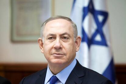 Netanyahu, este domingo en Jerusalén.