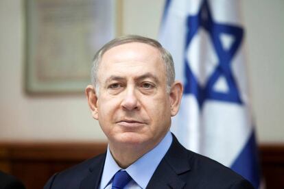 Netanyahu, diumenge a Jerusalem.