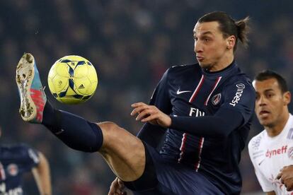 Ibrahimovic, durante un partido de la liga francesa.