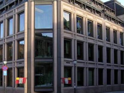 Sede del Banco de Noruega que gestiona el Norges Bank en Oslo.