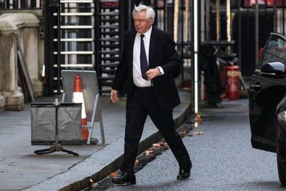 El ministro británico para el Brexit, David Davis, en Londres el 24 de enero.