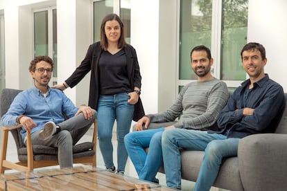 Jonathan García, Inés Bra, Pablo Cancelo y Borja Maceira, cofundadores de la empresa.