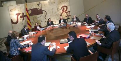 Reunió setmanal del Govern català.