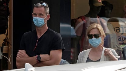 Iñaki Urdangarin and Cristina de Borbón in Vitoria.