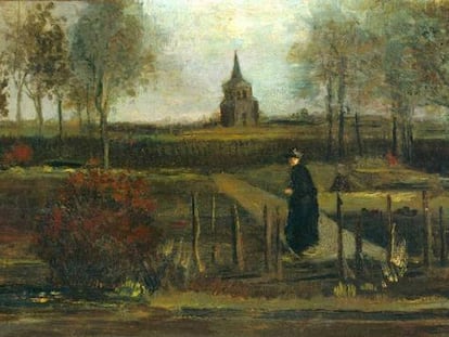 'Jardín primaveral, la casa parroquial de Nuenen en primavera' (1884), la pintura de Van Gogh robada del museo Singer de Países Bajos.