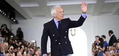 El diseñador de moda estadounidense Ralph Lauren.