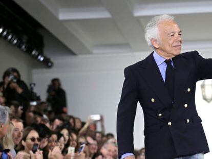 El diseñador de moda estadounidense Ralph Lauren.