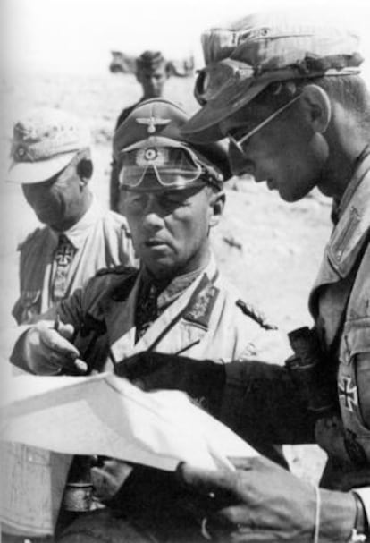 El general del ej&eacute;rcito hitleriano Erwin Rommel durante la campa&ntilde;a africana de la Segunda Guerra Mundial.