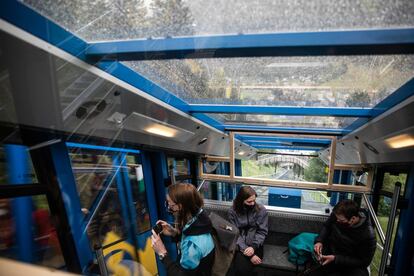 Al Schatzalp, antiguo sanatorio que pudo inspirar ‘La montaña mágica’ a Thomas Mann, solo se puede acceder en funicular.