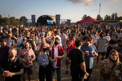 Asistentes a un concierto en la última edición del Vida Festival en Vilanova i la Geltru.